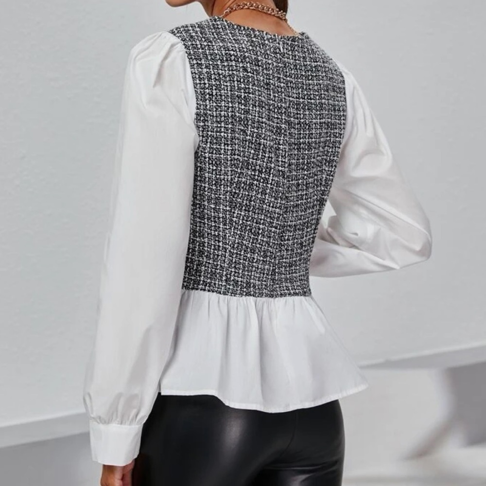Plaid blouse - Picture 2 of 2